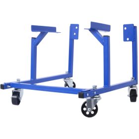 Engine Cradle With Wheels Powder Coat 3in Heavy Duty Steel Construction Wheels   LBS Capacity Storage Hardware Included Easy Assembly  Small Bloc