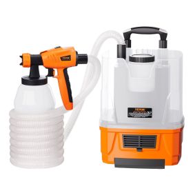 VEVOR Paint Sprayer, 1300W Electric Spray Paint Gun with Air Hose, 1300ml and 800 ml Containers, 5 Copper Nozzles
