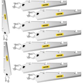 VEVOR Barbed Wire Arm Set of 10 Extend Arm Barbed Wire for 1-3/8" Top Rail Chain-Link Barbwire Arm Hot-Dip Galvanized Steel Cornered Barbwire Arm