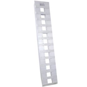 Heavy Duty Ramps With Top Hook Attaching End, Universal Loading Ramp For Motorcycle, Tractor, ATV UT 72 X 14 6600 LBS 1 Pair 2 Ramps Silver Aluminum (Color: silver)